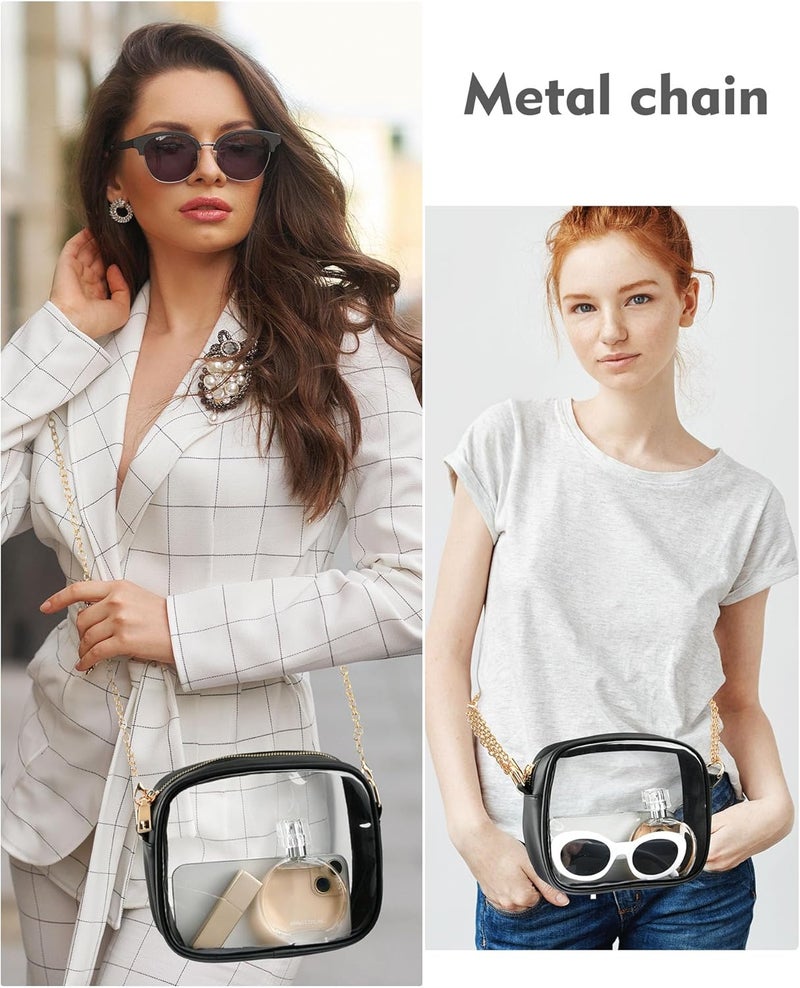 FANGSUN Clear Purse for Women, Clear Crossbody Bag Stadium Approved, Small Transparent Handbag for Concert Event Festival - Image 3